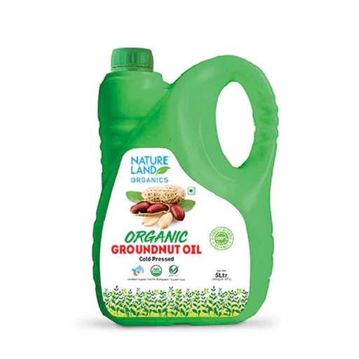 Organic Wood Cold Pressed Groundnut Oil 5 Ltr